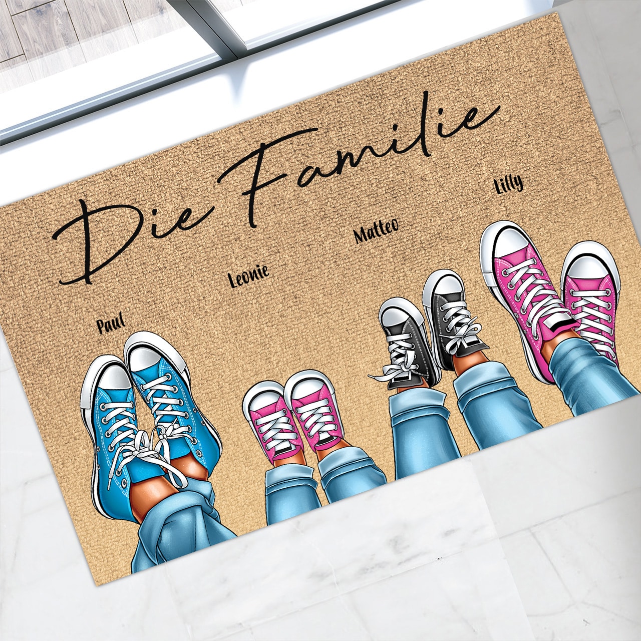 Familienschuhe Fußmatte Personalisierte -