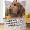 Personalisierte Decke - Wenn du mich vermisst