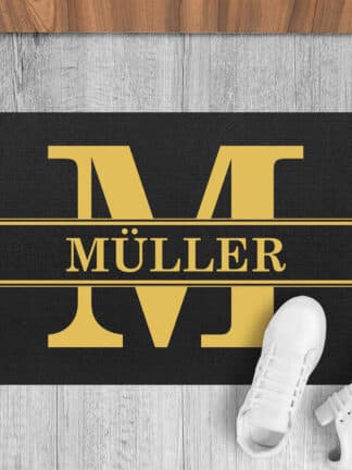 Personalisierte Fußmatte mit Deinem Nachnamen