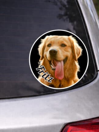 Personalisierter Autoaufkleber - Haustier an Bord