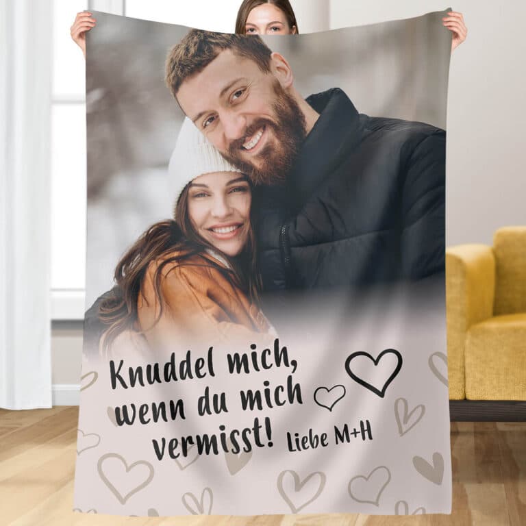 Personalisierte Decke - Liebe