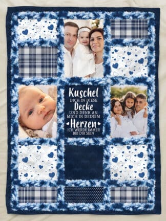 Personalisierte Decke – Fotos und Erinnerungen