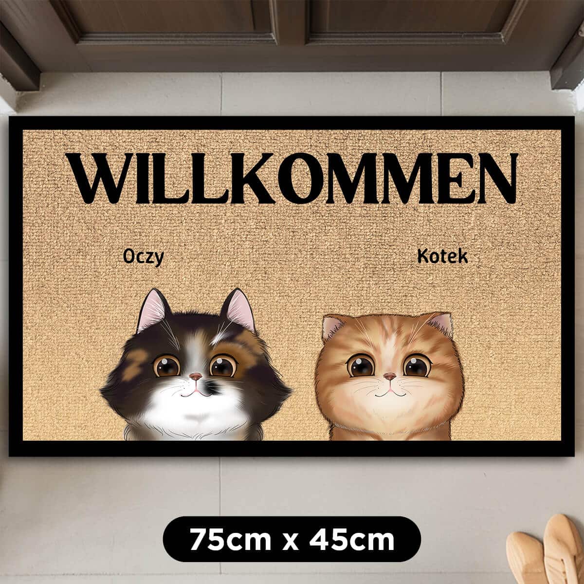 Personalisierte Fußmatte - Willkommen, Untertanen