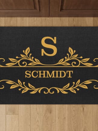 Personalisierte Fußmatte mit Deinem Nachnamen